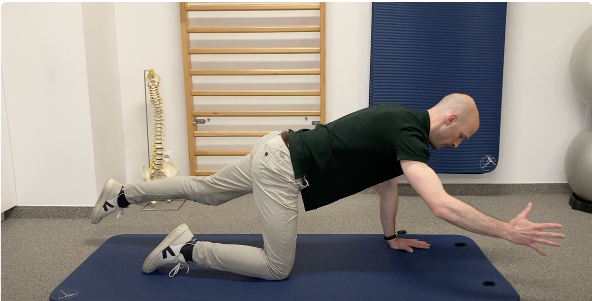 oefeningen voor lage rugpijn of geblokkeerde rug
